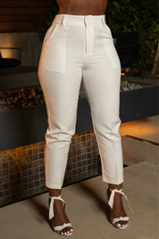 Boss Chic White Pants Clothing Ellaé Lisqué