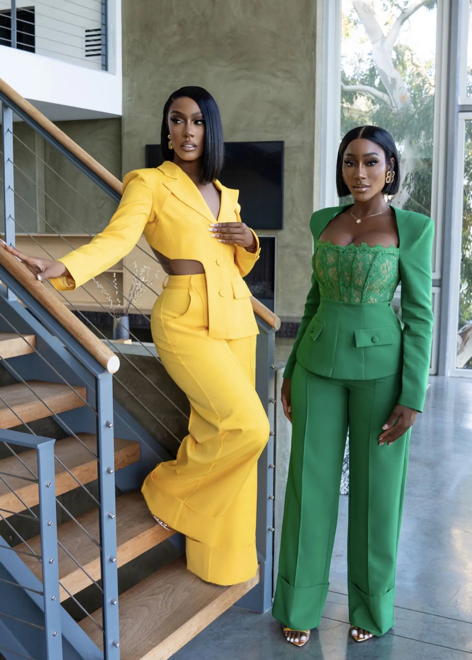 Take Charge Yellow Open Back Suit Clothing Ellaé Lisqué