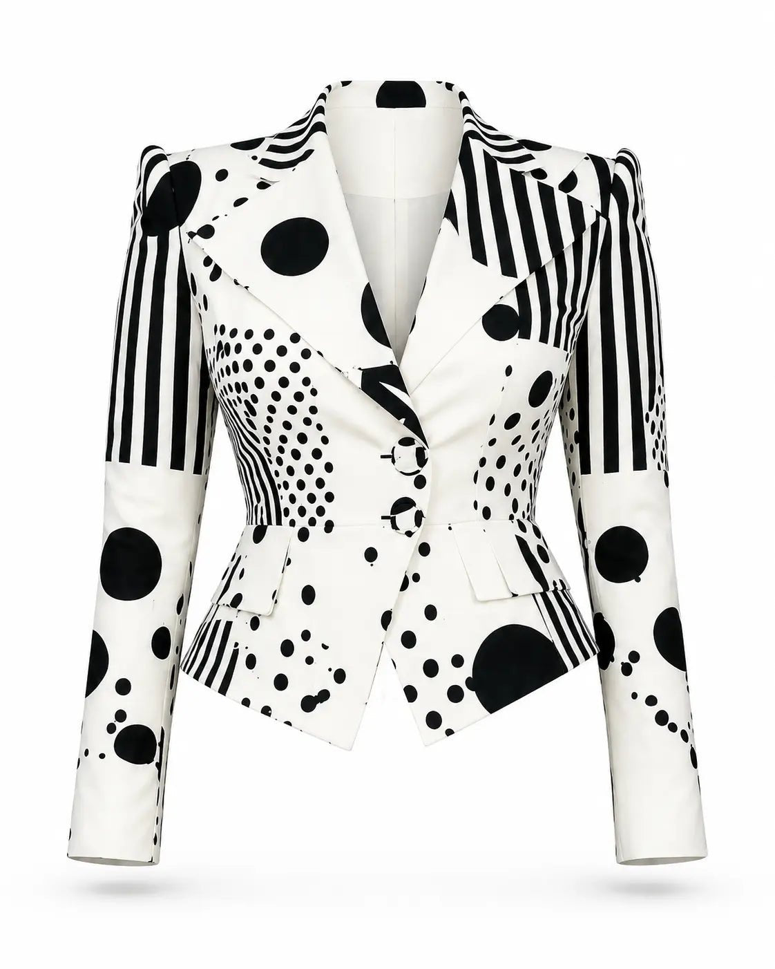 Alicia White Polka Dot Striped Suit Set Ellaé Lisqué