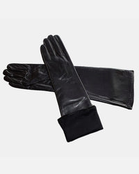 Black Kayla Leather Gloves Apparel & Accessories Ellaé Lisqué