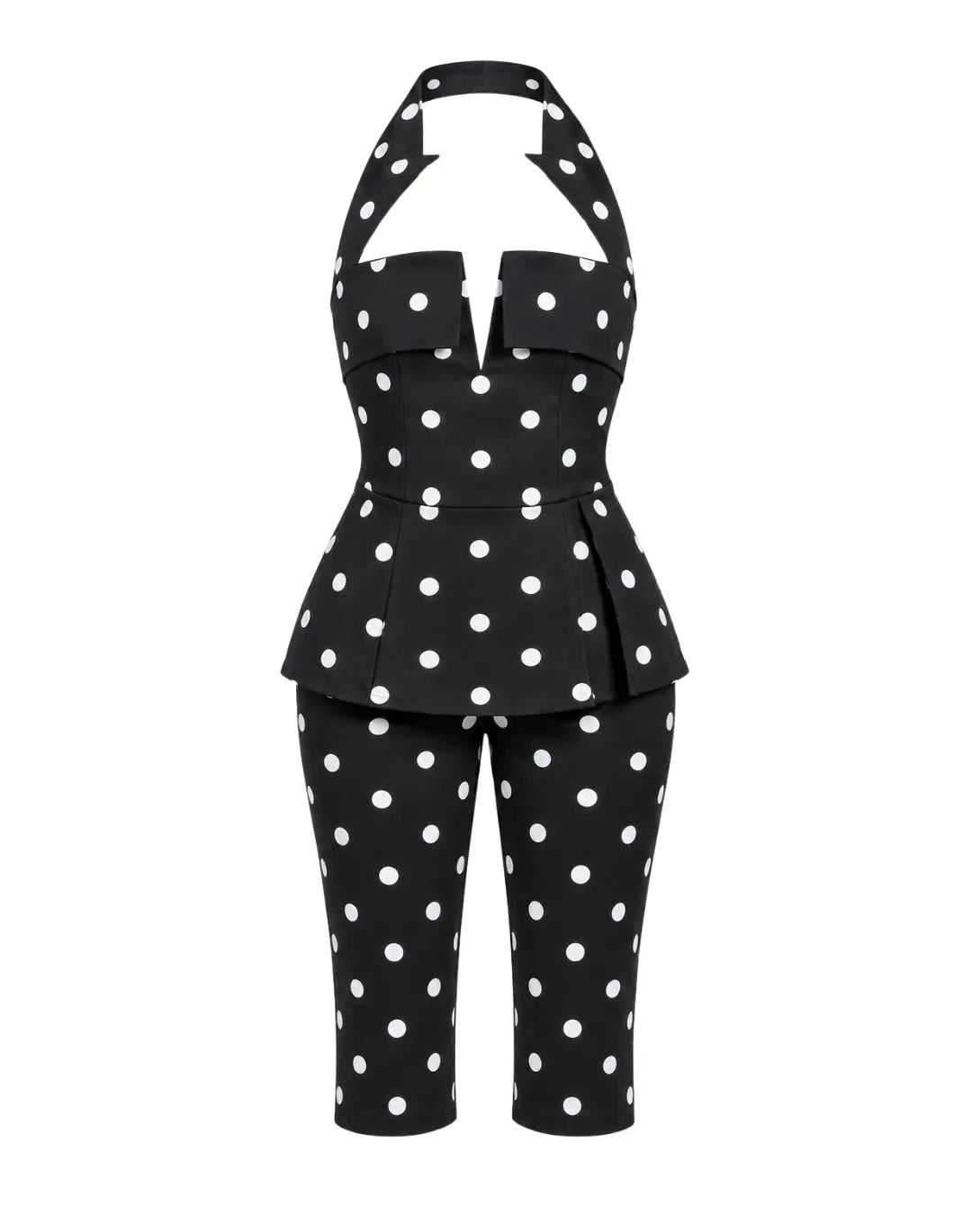 Blair Black Polka Dot Capri Set Ellaé Lisqué