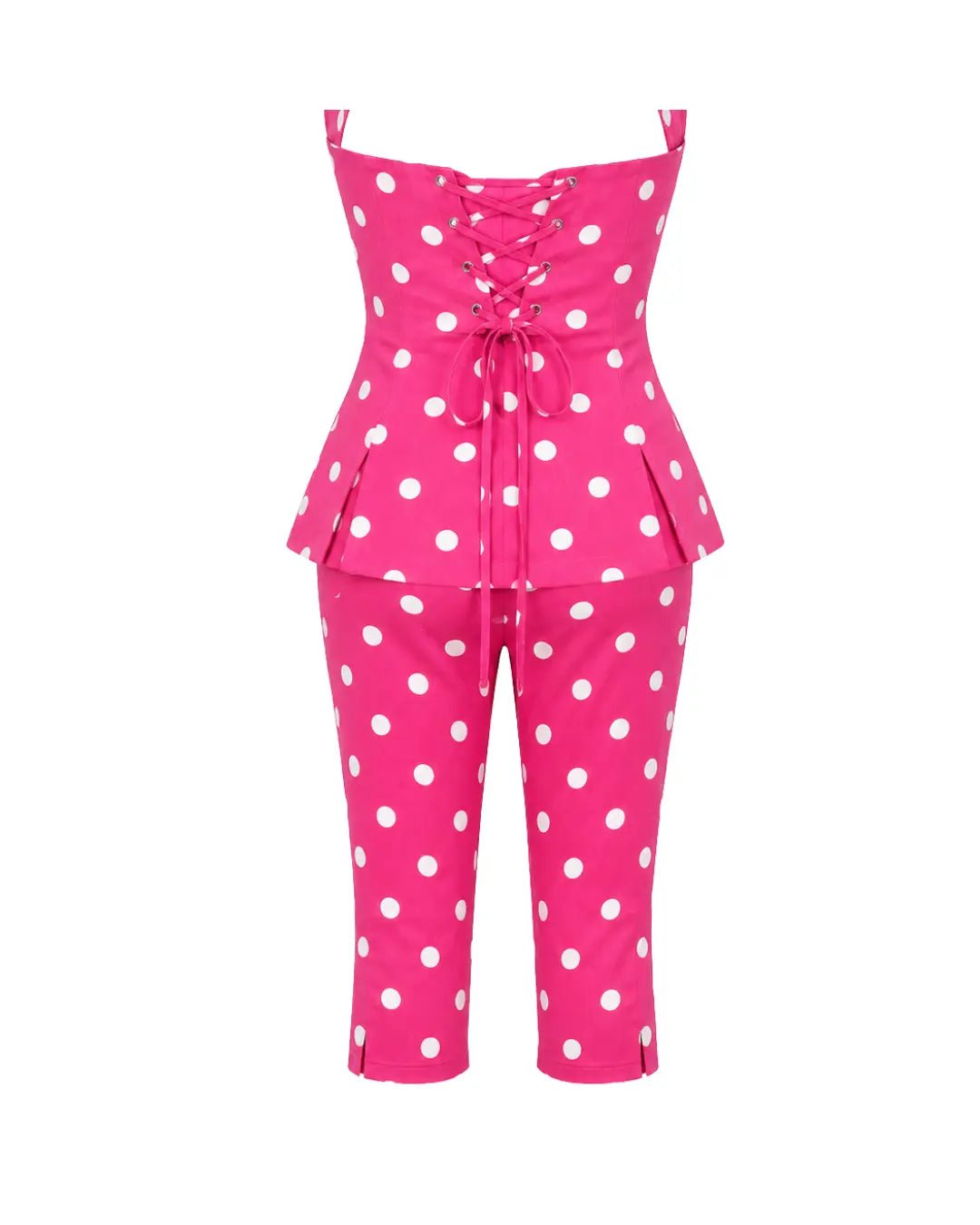 Blair Pink Polka Dot Capri Set Ellaé Lisqué