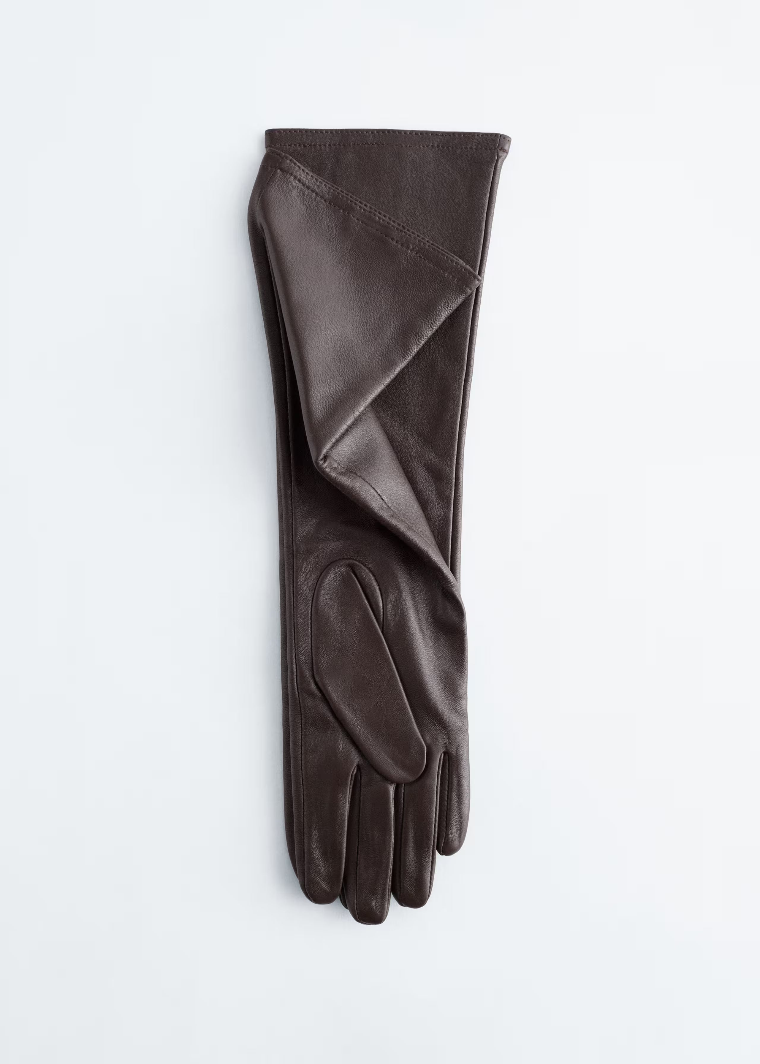 Chocolate Brown Kayla Leather Gloves Clothing Ellaé Lisqué