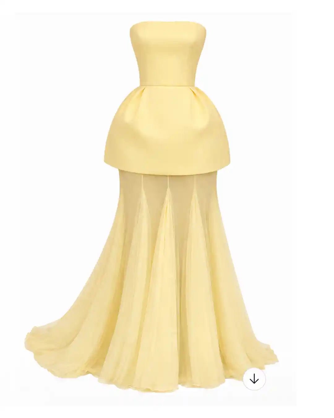Clara Butter Yellow Corset Mesh Maxi Skirt Set - Ellaé Lisqué