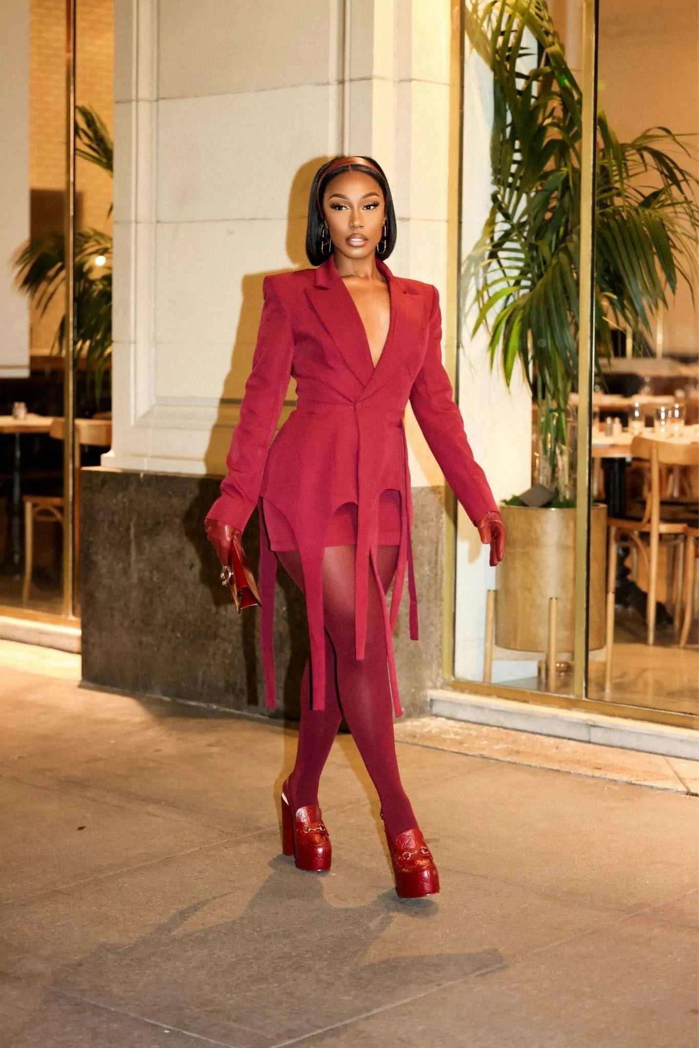 Cleo Burgundy Skirt Suit Clothing Ellaé Lisqué