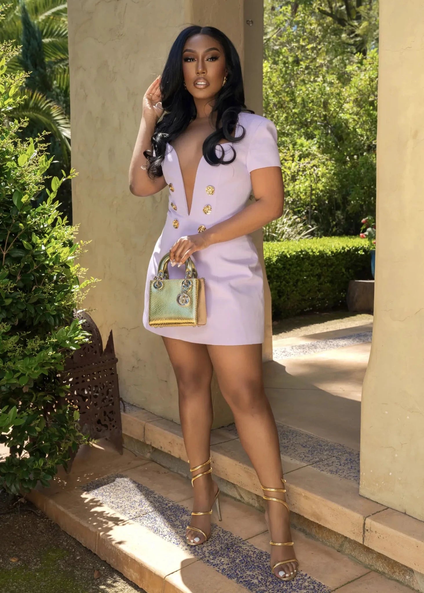 Delicate Touch Lavender Dress Clothing Ellaé Lisqué