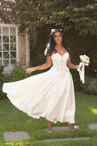 Divine Love Corset Dress White | Ella Lisqu