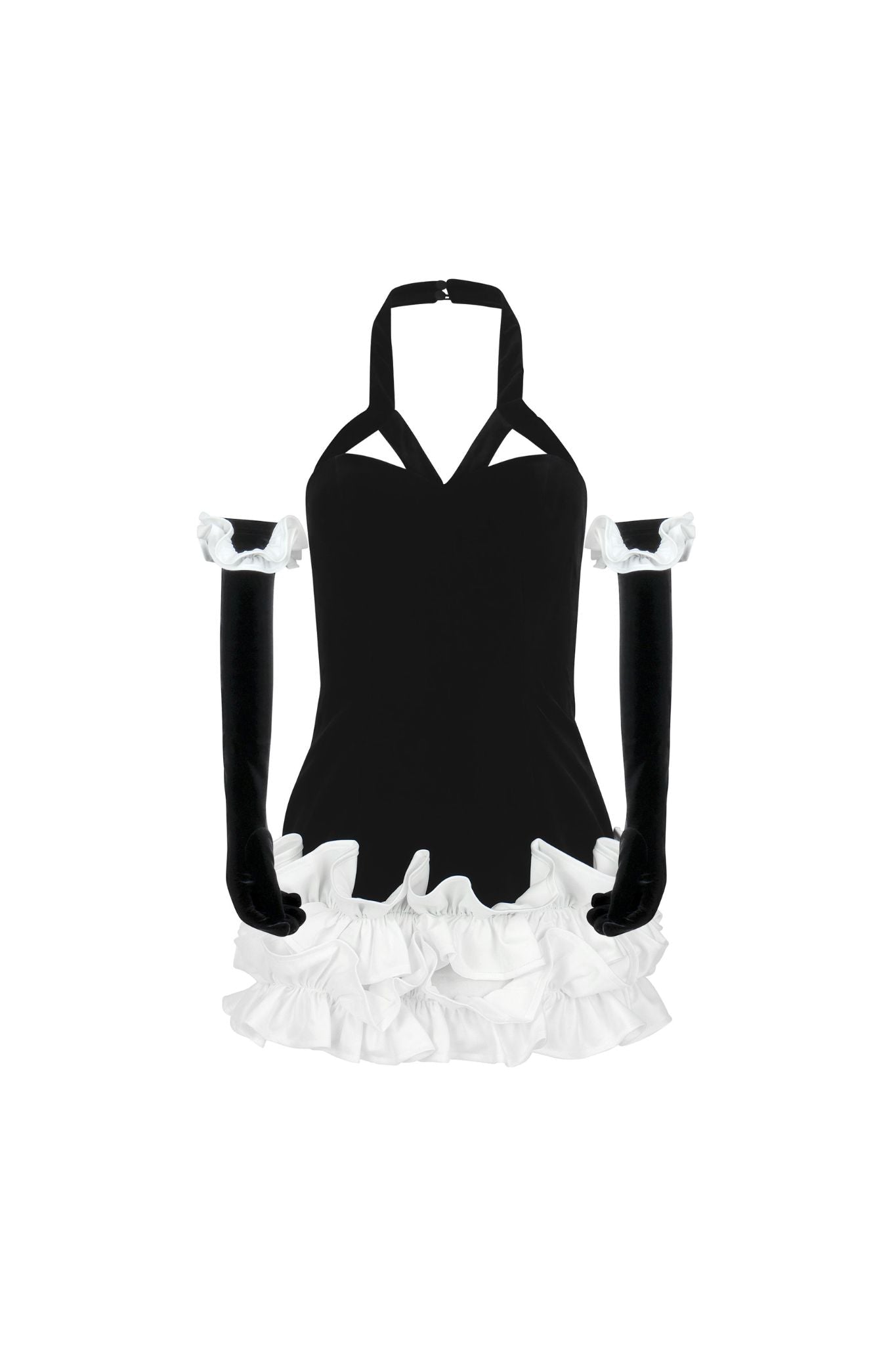 Dreaming of You Black Ruffle Dress Clothing Ellaé Lisqué