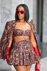 Dreya Leopard Print Blazer Jacket Clothing Ellaé Lisqué