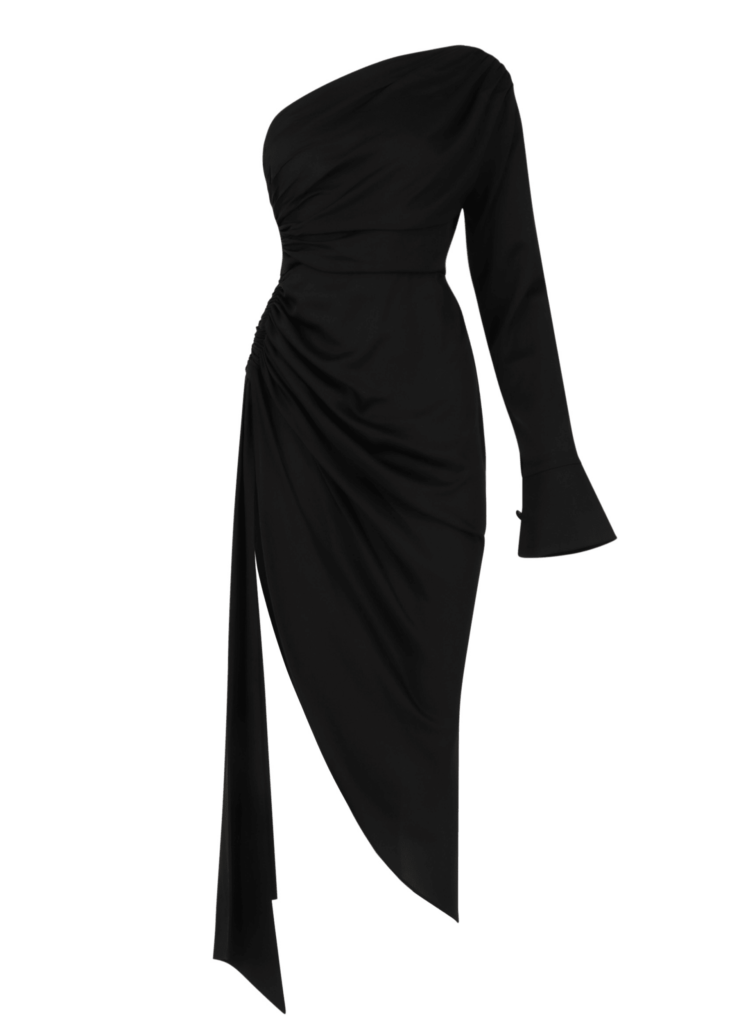 Everything Exclusive Black Satin Dress for Curve and Plus Size Clothing Ellaé Lisqué