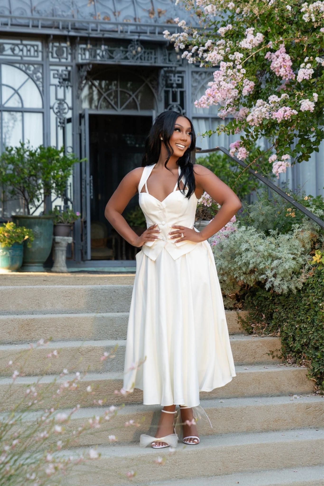 Ivory Executive Elegance Satin Skirt Set, L by Ellae Lisque - Elegant Satin Skirt Set for Parties, Weddings & Events | Affordable Luxury Satin Couture Ivory Executive Elegance Satin Skirt Set, L by Ellae Lisque - Elegant Satin Skirt Set for Parties, Weddings & Events | Affordable Luxury Satin Couture