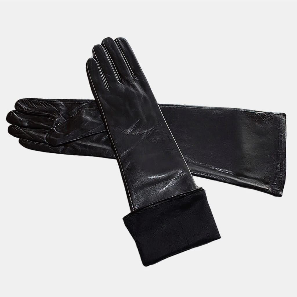 Black Kayla Leather Gloves Apparel & Accessories Ellaé Lisqué