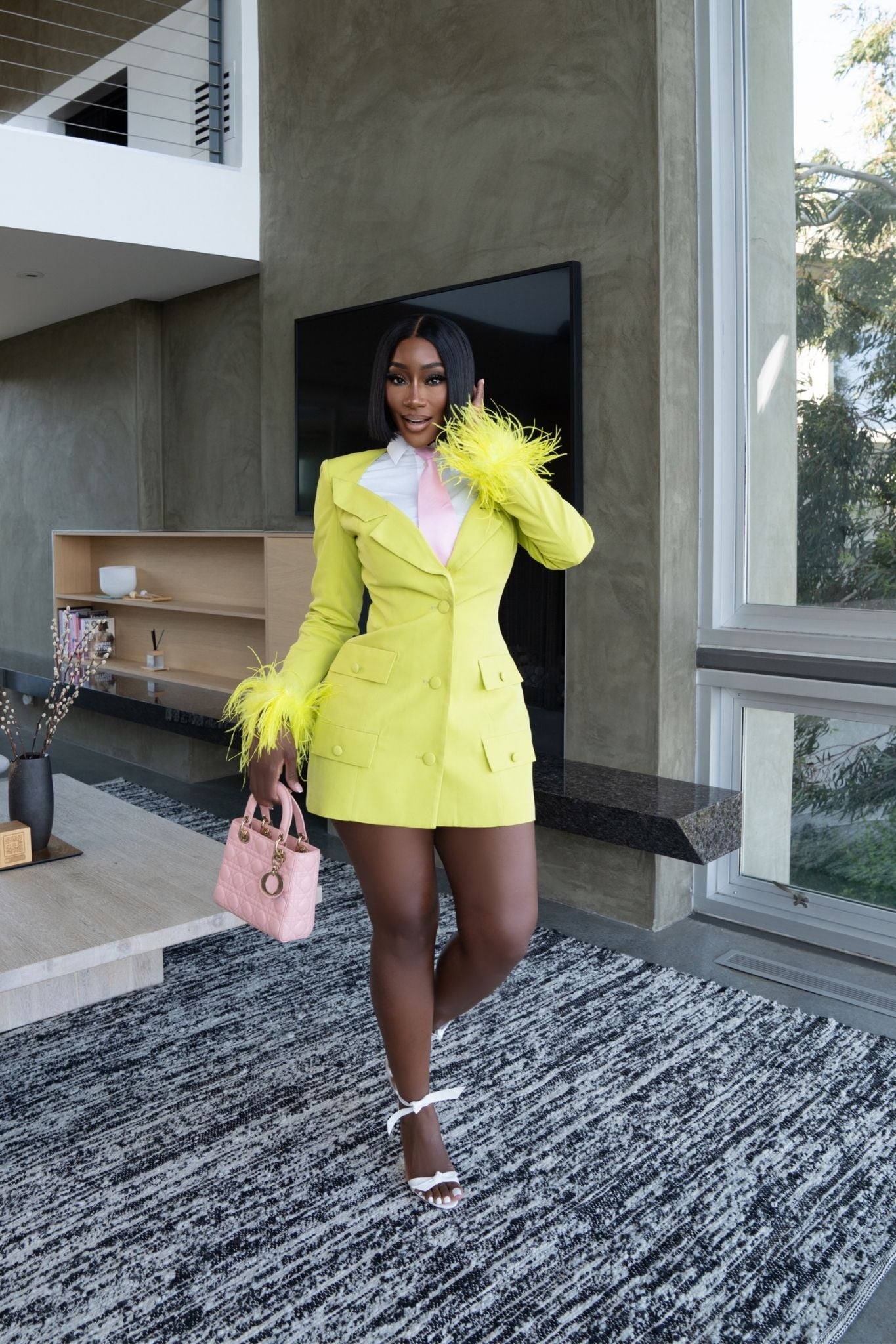 Boss Chic Lime Blazer Dress Clothing Ellaé Lisqué