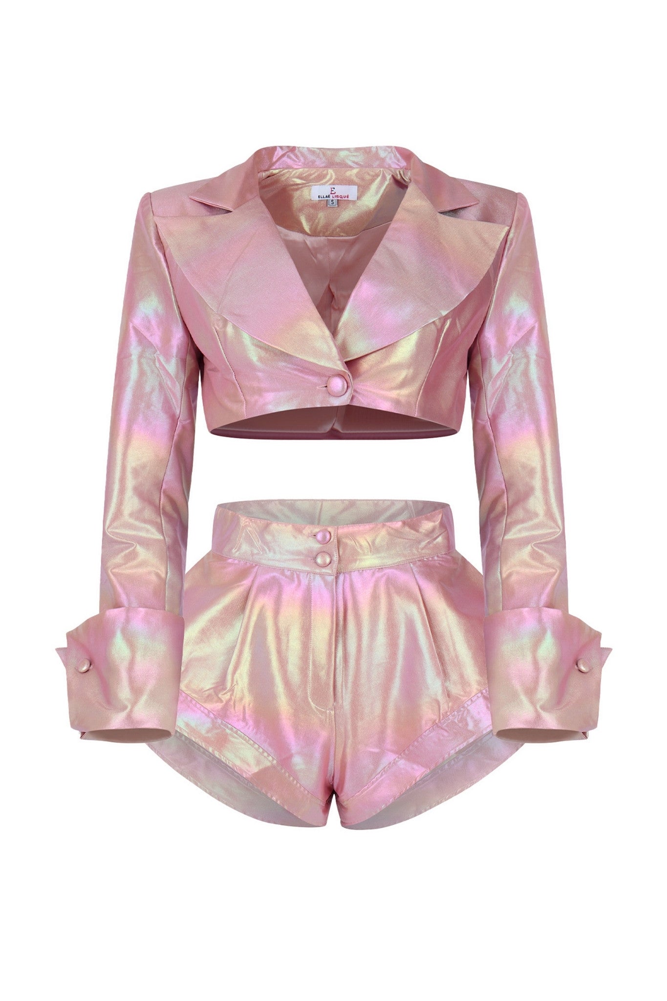 Out for the Day Iridescent Shorts Set Clothing Ellaé Lisqué