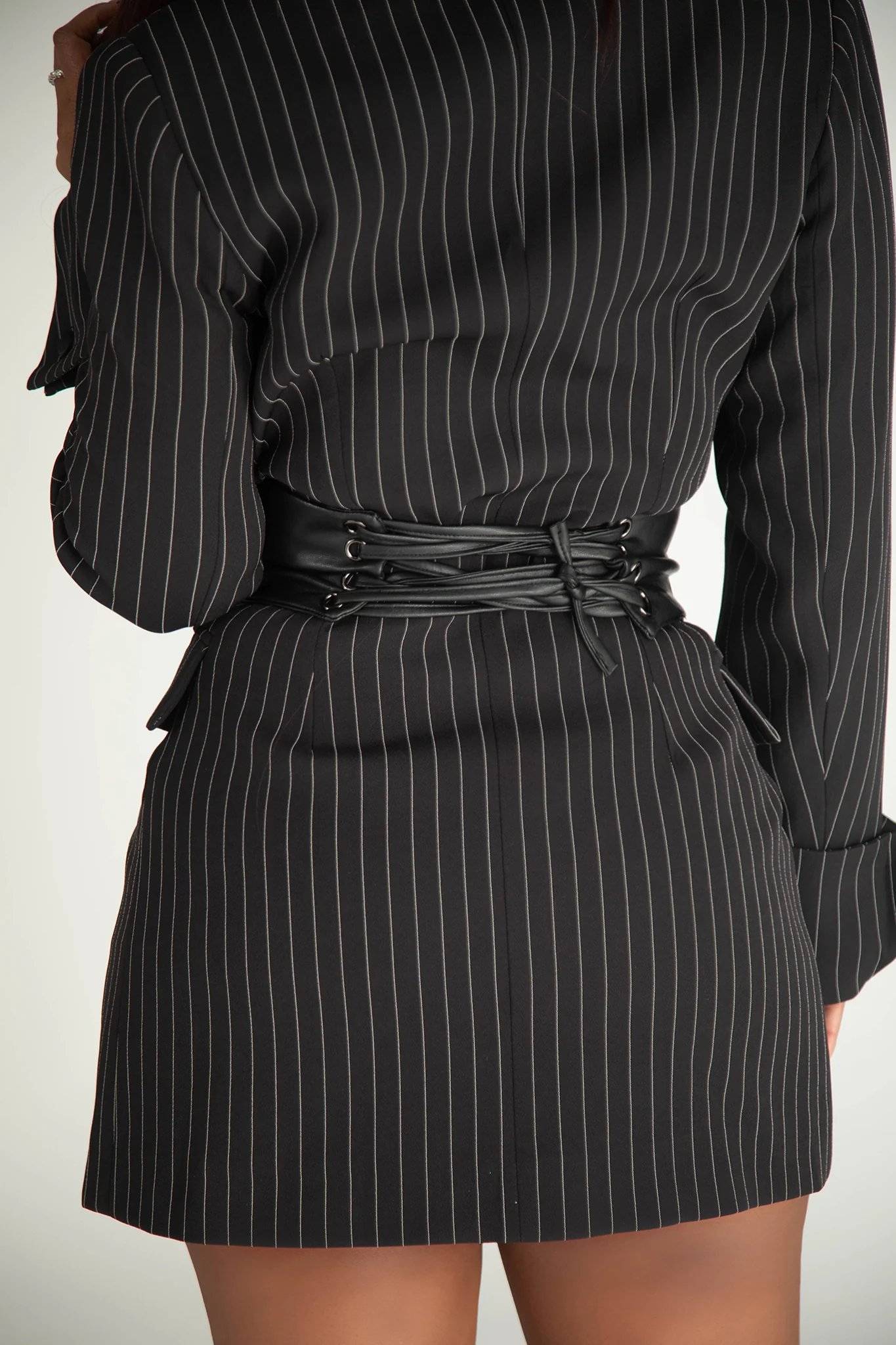 Juliette Black Faux Leather Corset Belt Apparel & Accessories Ellaé Lisqué