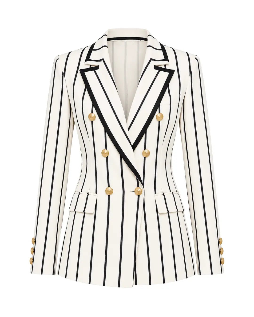 Lauren White Pinstripe Suit Set Clothing Ellaé Lisqué