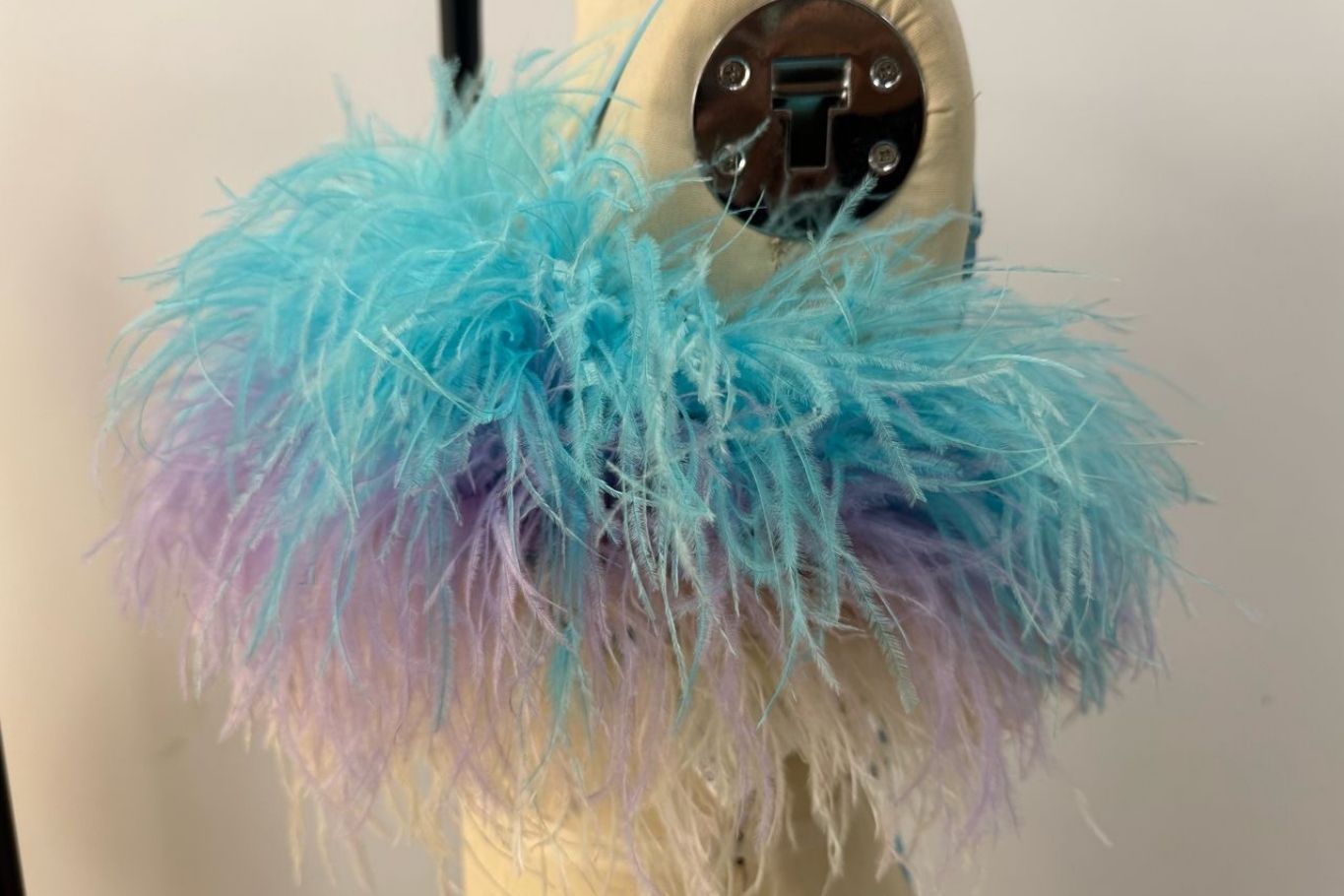 Mila Multi-Color Feather Top Clothing Ellaé Lisqué