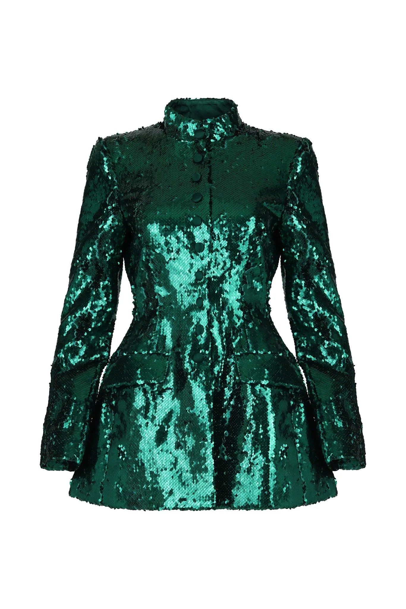 Ms Perfect Babydoll Green Sequin Dress Clothing Ellaé Lisqué