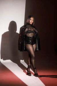 Nia Black 2-Piece Blazer Shorts Set Clothing Ellaé Lisqué