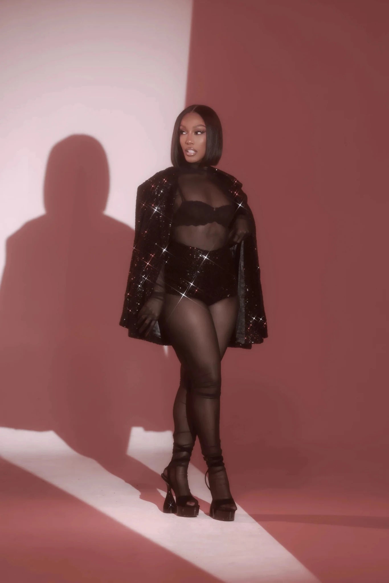 Nia Black 2-Piece Blazer Shorts Set Clothing Ellaé Lisqué