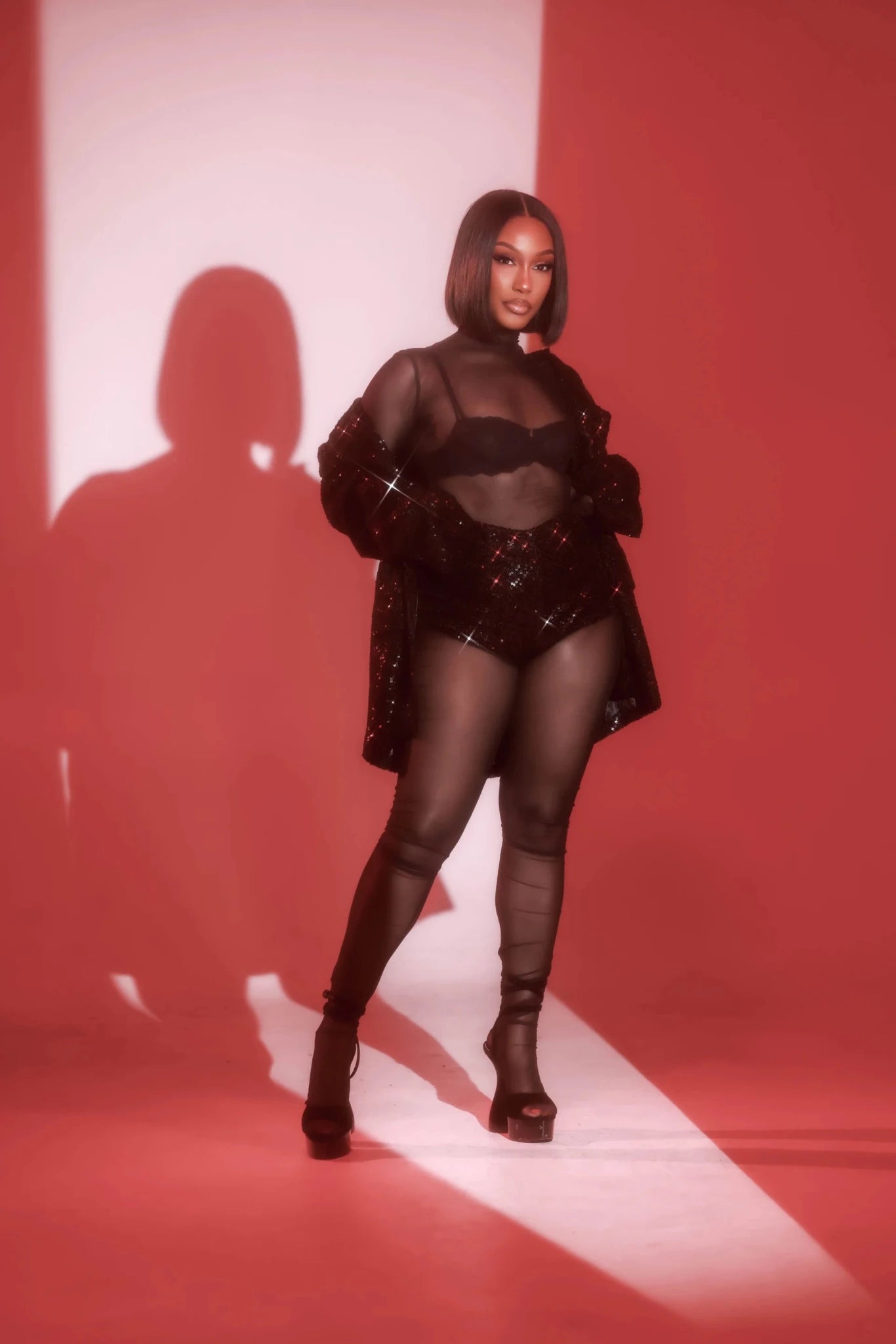 Nia Black 2-Piece Blazer Shorts Set Clothing Ellaé Lisqué