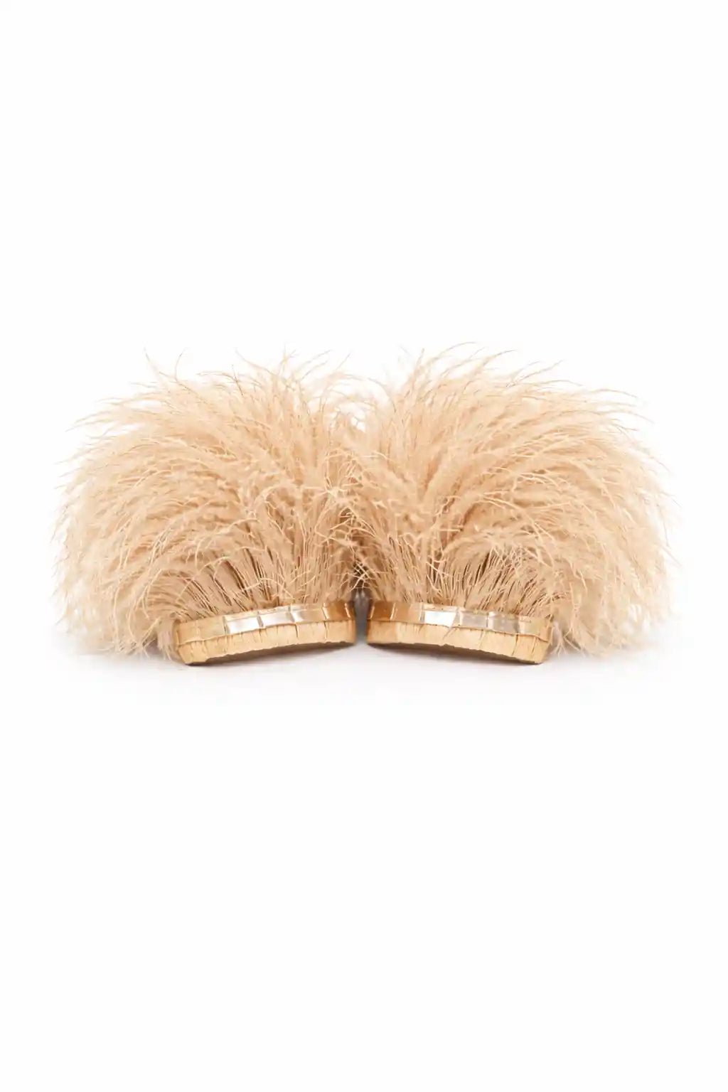 Nude Feather Wrist Cuffs - Ellaé Lisqué