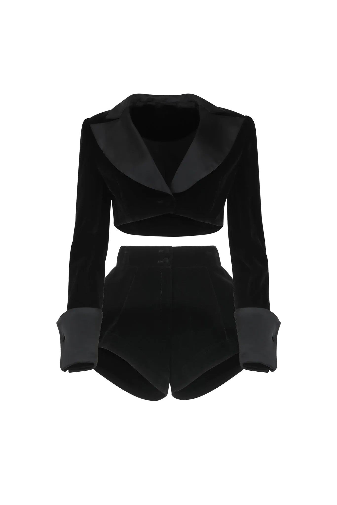 Out for the Night Black Shorts Set Clothing Ellaé Lisqué