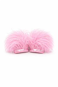 Pink Feather Wrist Cuffs - Ellaé Lisqué