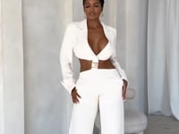 Lunch in Bel-Air Ivory Jumpsuit Clothing Ellaé Lisqué