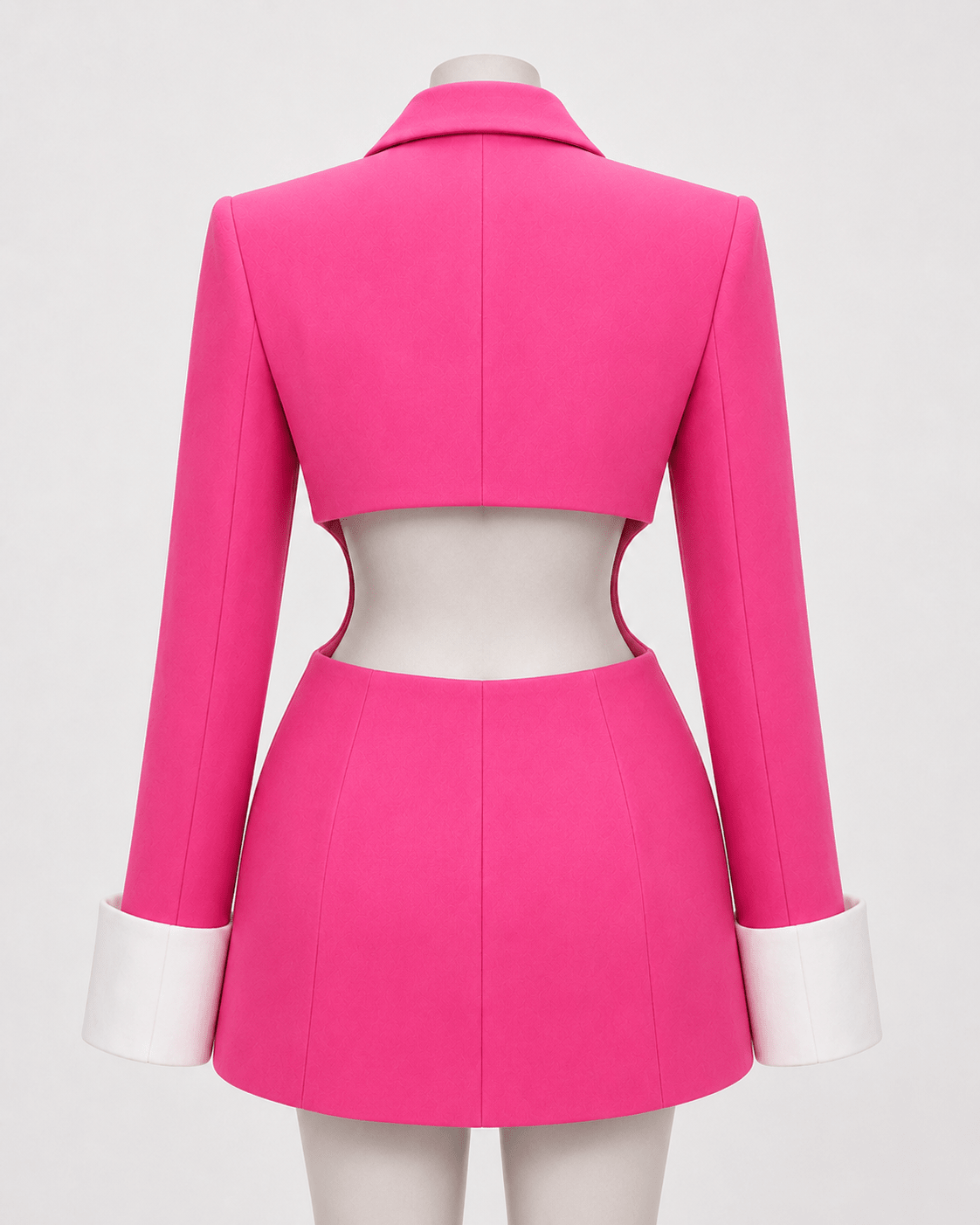 Sadie Pink White Cuff Blazer Dress Ellaé Lisqué