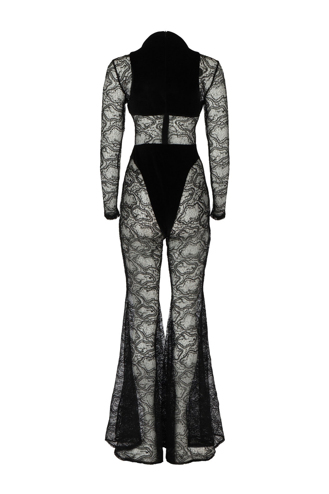 Snatched & Fine Black Lace Jumpsuit Clothing Ellaé Lisqué