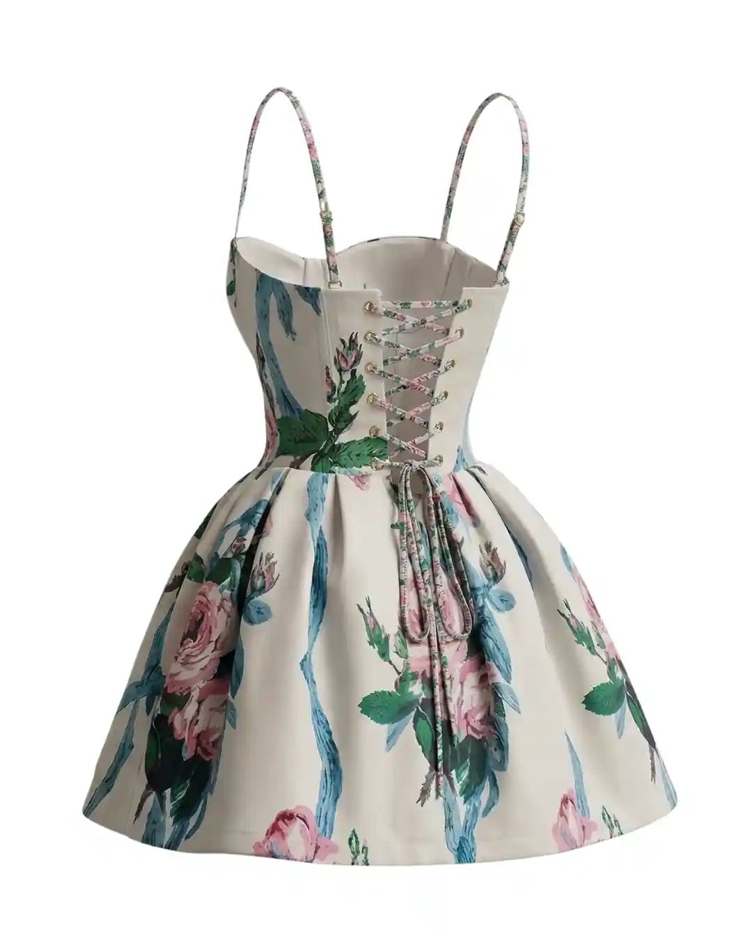 Sophie White Floral Mini Dress - Ellaé Lisqué