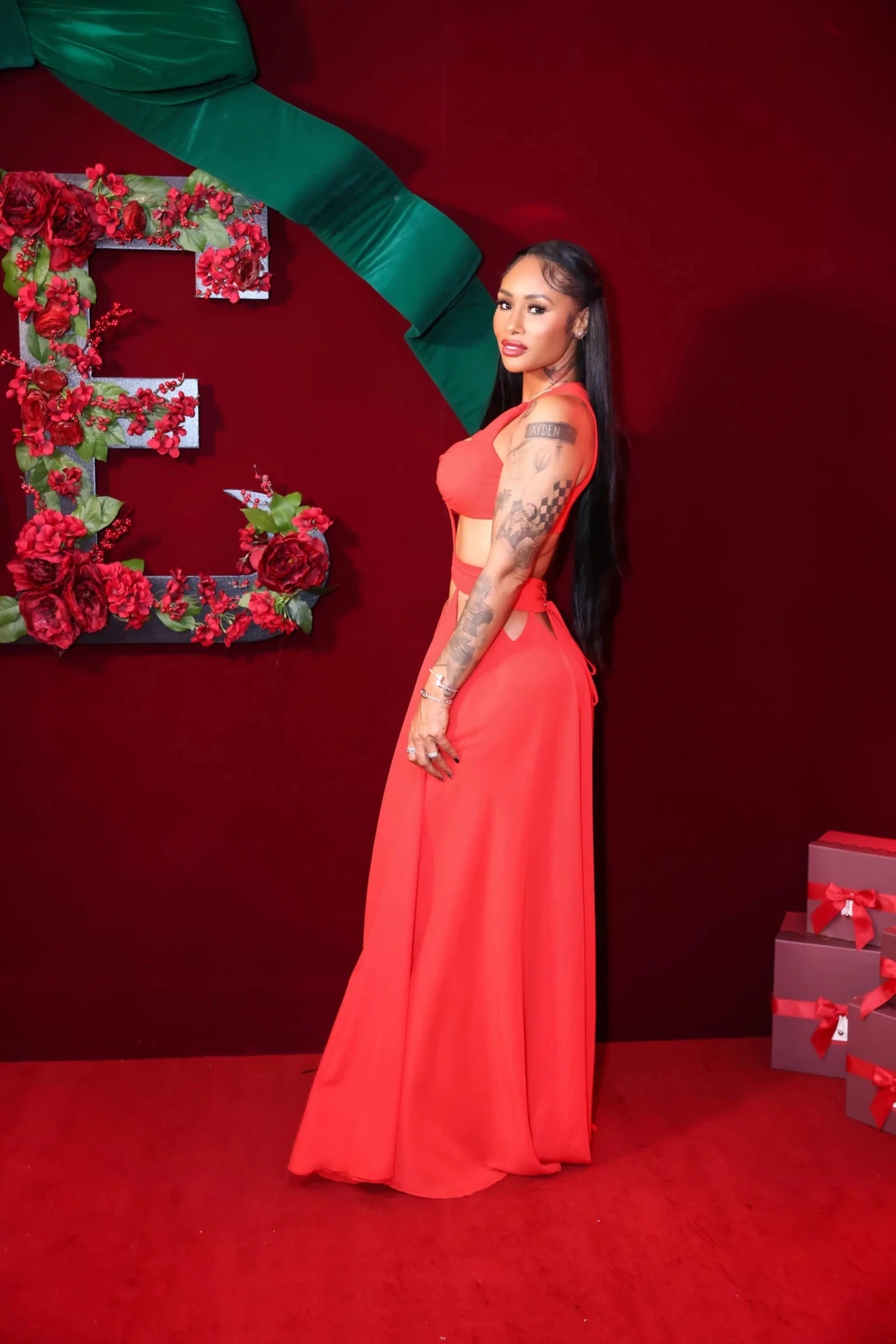 Summer Stunner Red Chiffon Maxi Dress Dresses Ellaé Lisqué