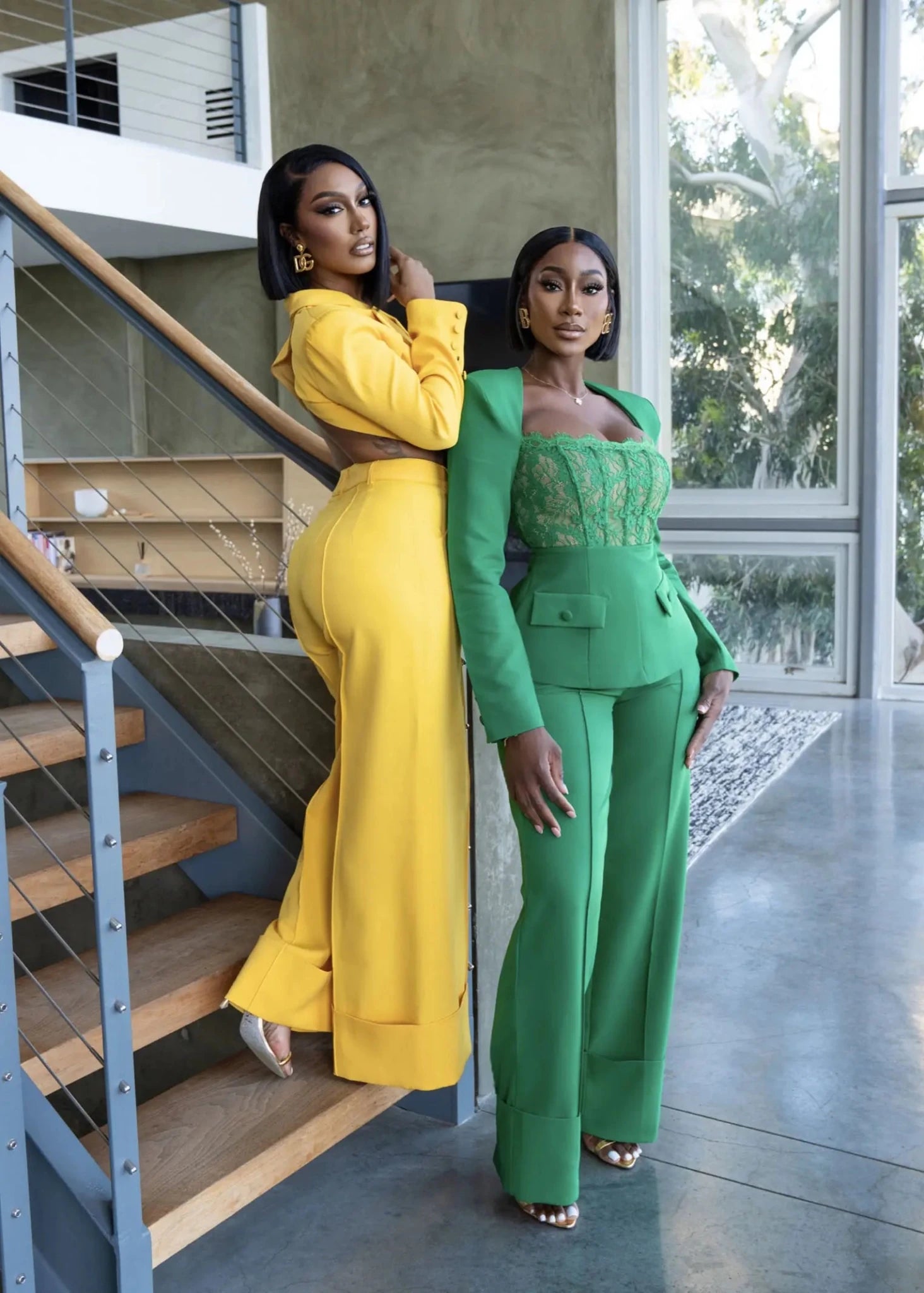 Take Charge Yellow Open Back Suit Clothing Ellaé Lisqué