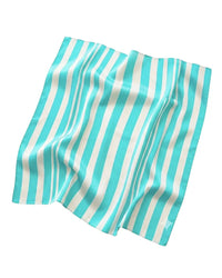 Teal Blue Striped Head Scarf Apparel & Accessories Ellaé Lisqué