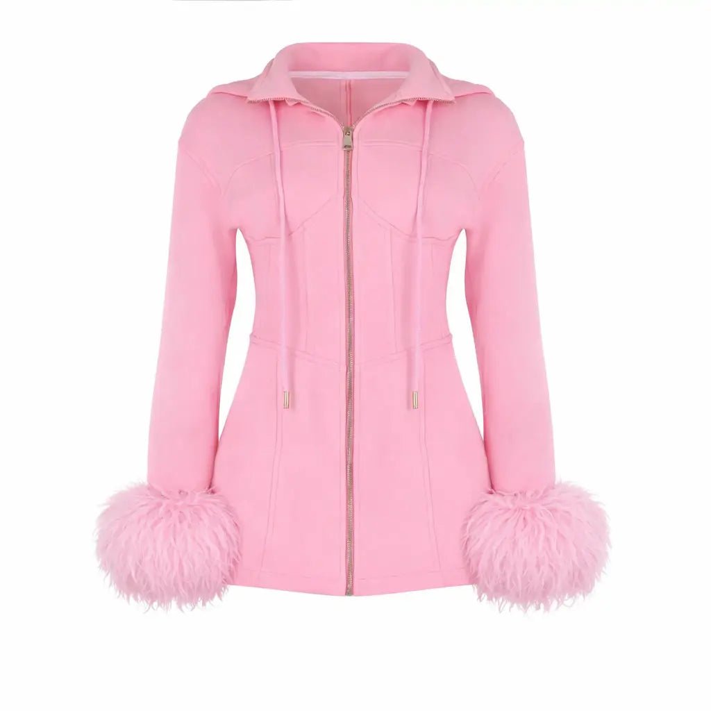Tiana Sculpt Corset Hoodie Dress – Pink Clothing Ellaé Lisqué
