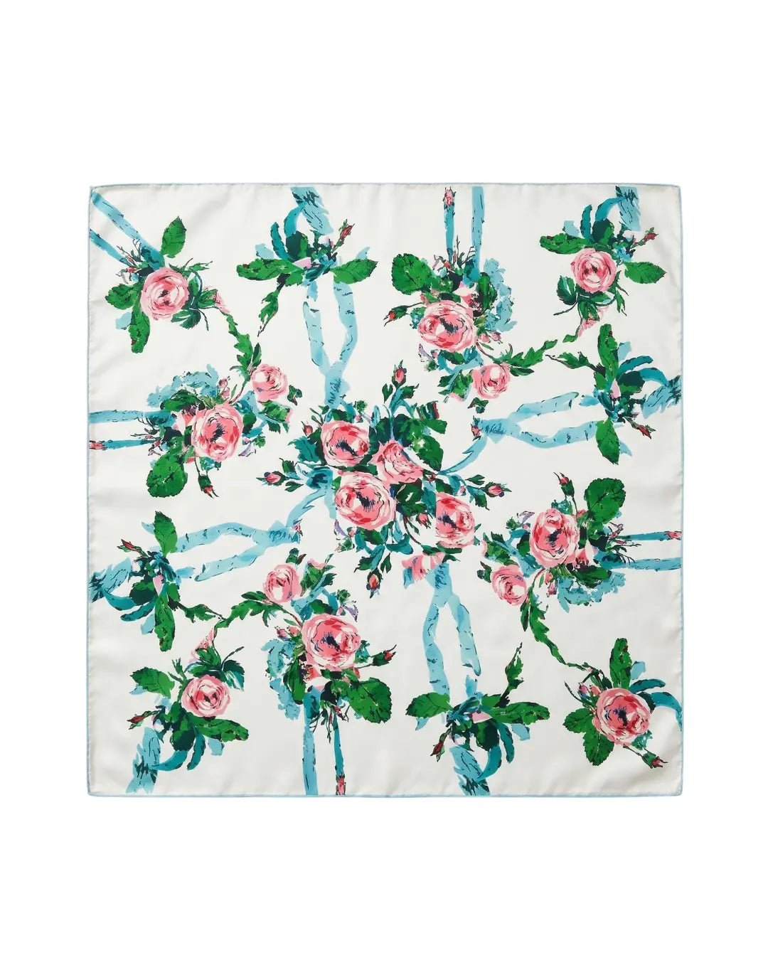 White Floral Head Scarf Apparel & Accessories Ellaé Lisqué