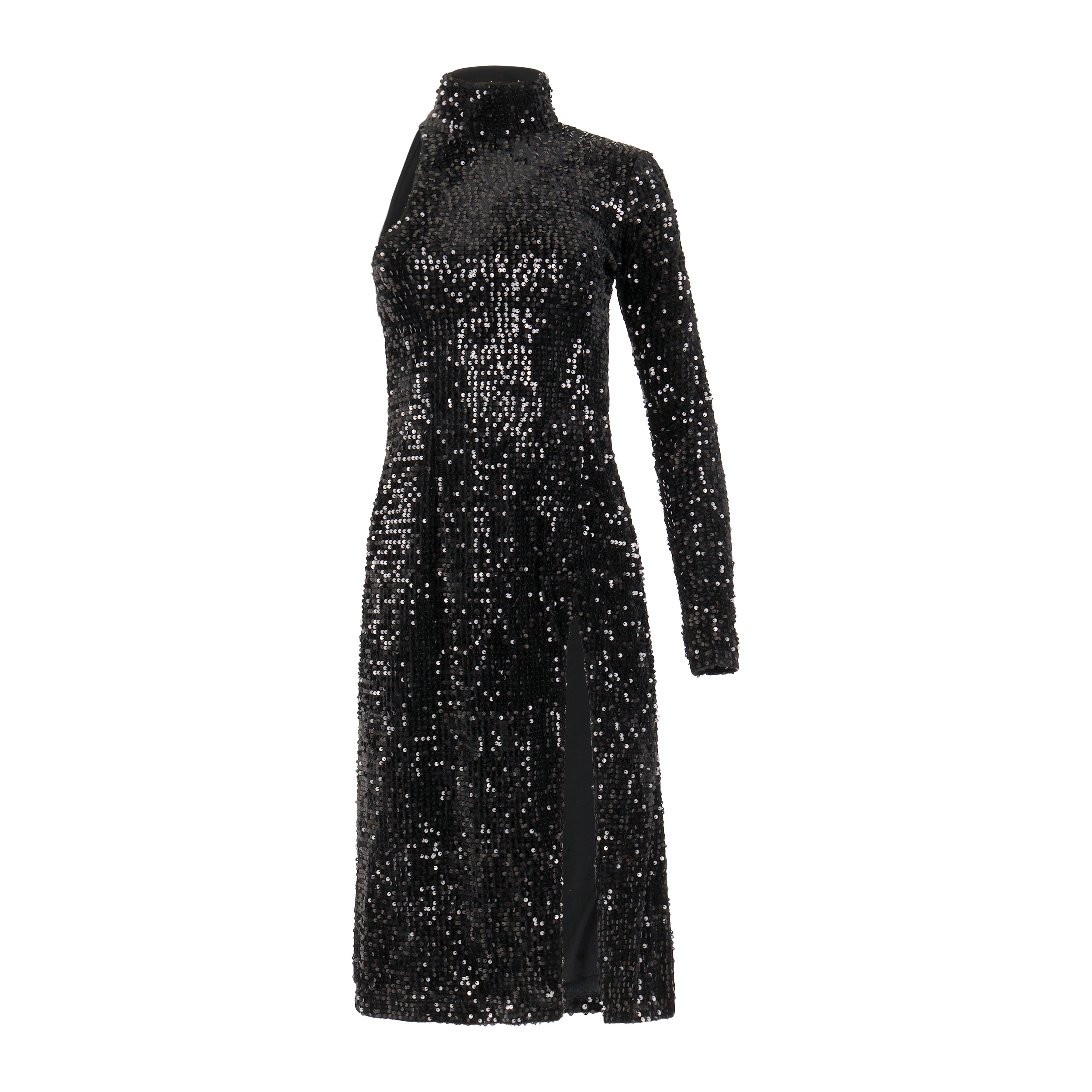 Classyana Black Sequin Dress Clothing EllaeLisque