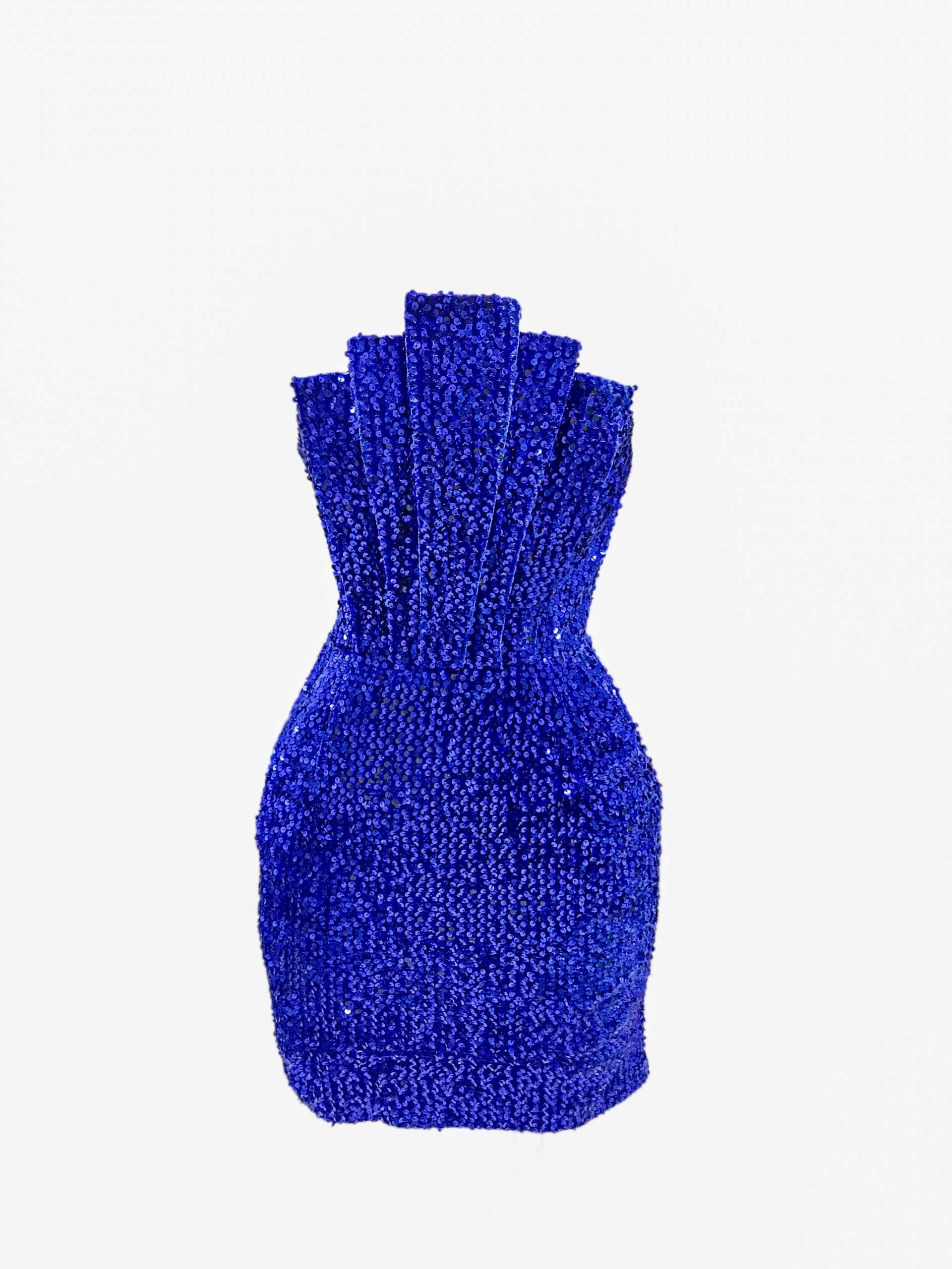 Hourglass Blue Sequin Dress Clothing Ellaé Lisqué