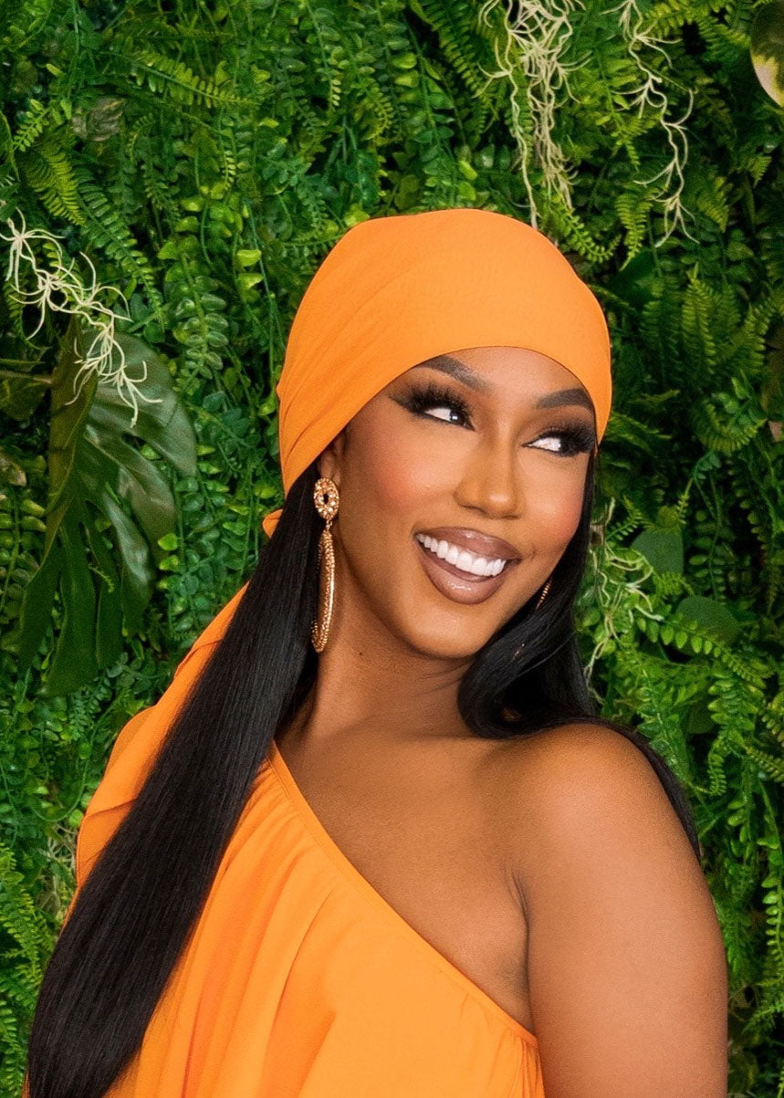 Glam Vacay Orange Scarf Apparel & Accessories Ellaé Lisqué