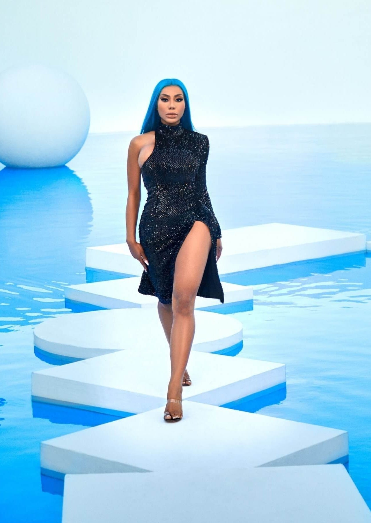 Classyana Black Sequin Dress Clothing EllaeLisque