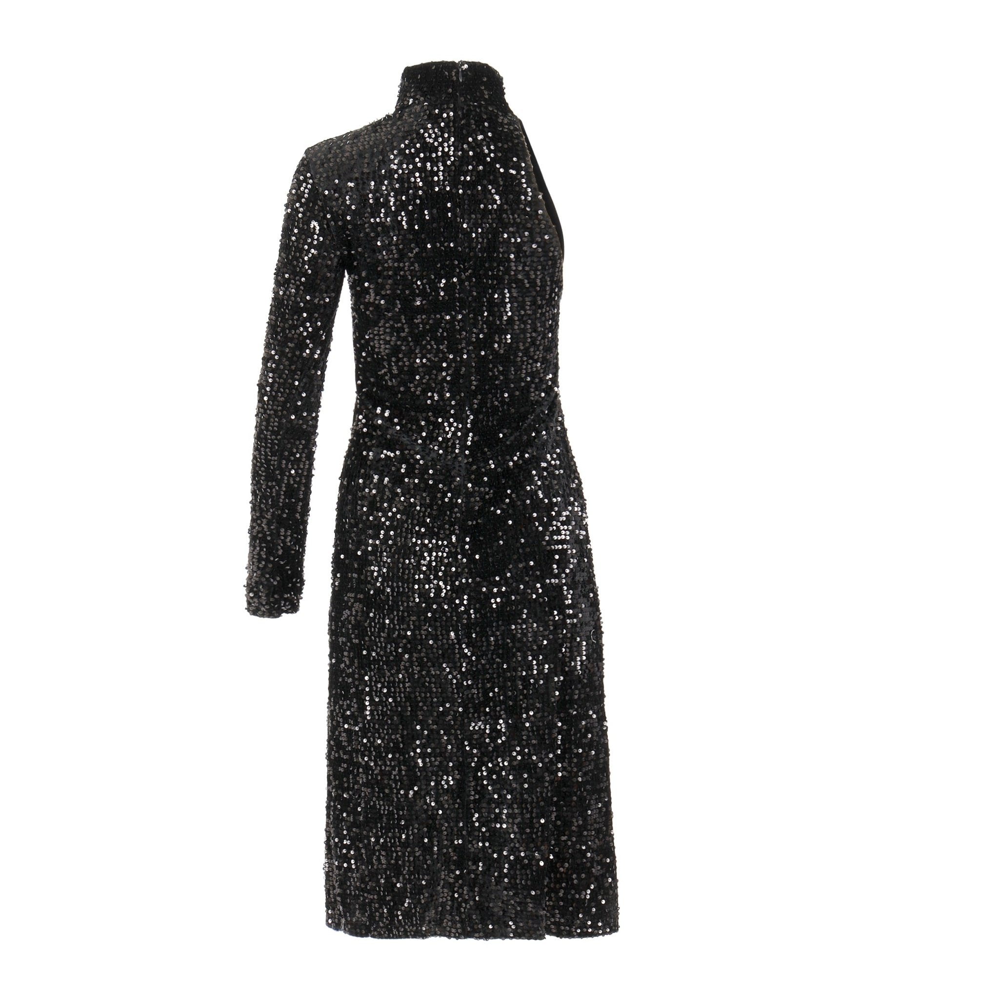 Classyana Black Sequin Dress Clothing EllaeLisque