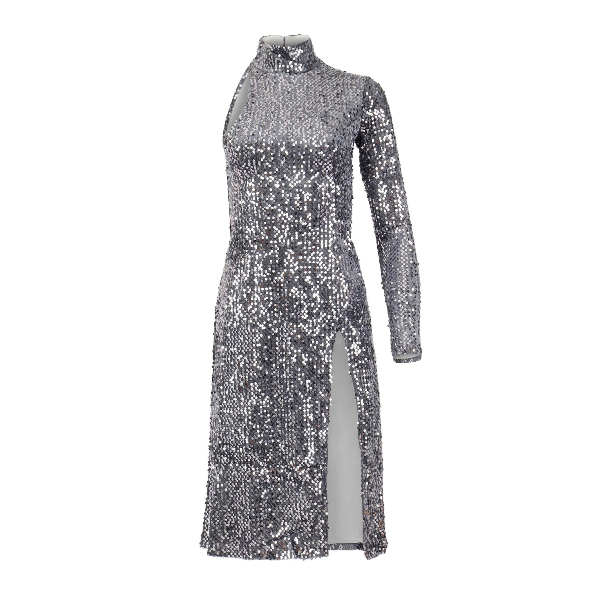 classy until kickoff sequin dress Lady Black Tie - Gretchen Gown - Sequin Fitted Dress