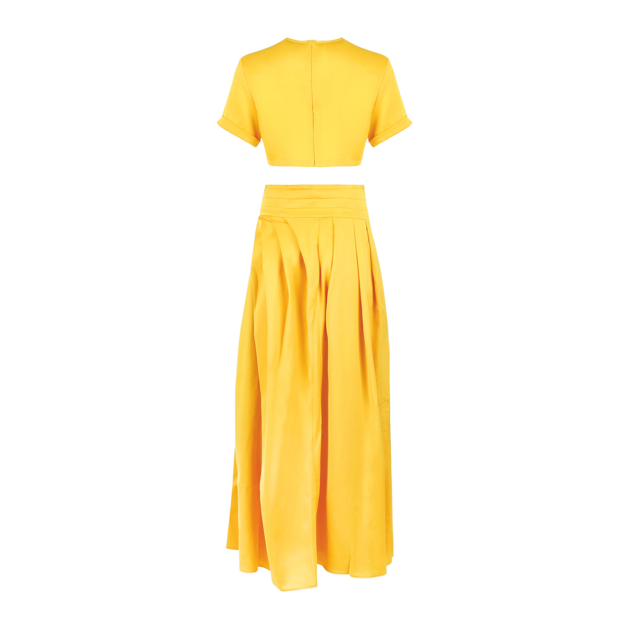 Dinner in St Tropez Yellow Skirt Set Clothing Ellaé Lisqué