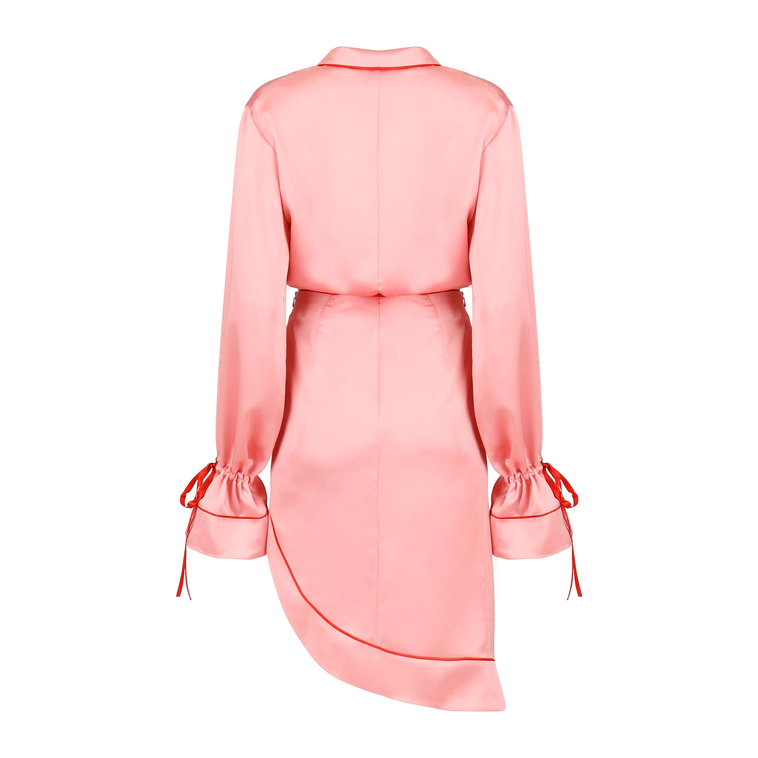 Date Night with Bae Pink Satin Two Piece Set Clothing Ellaé Lisqué