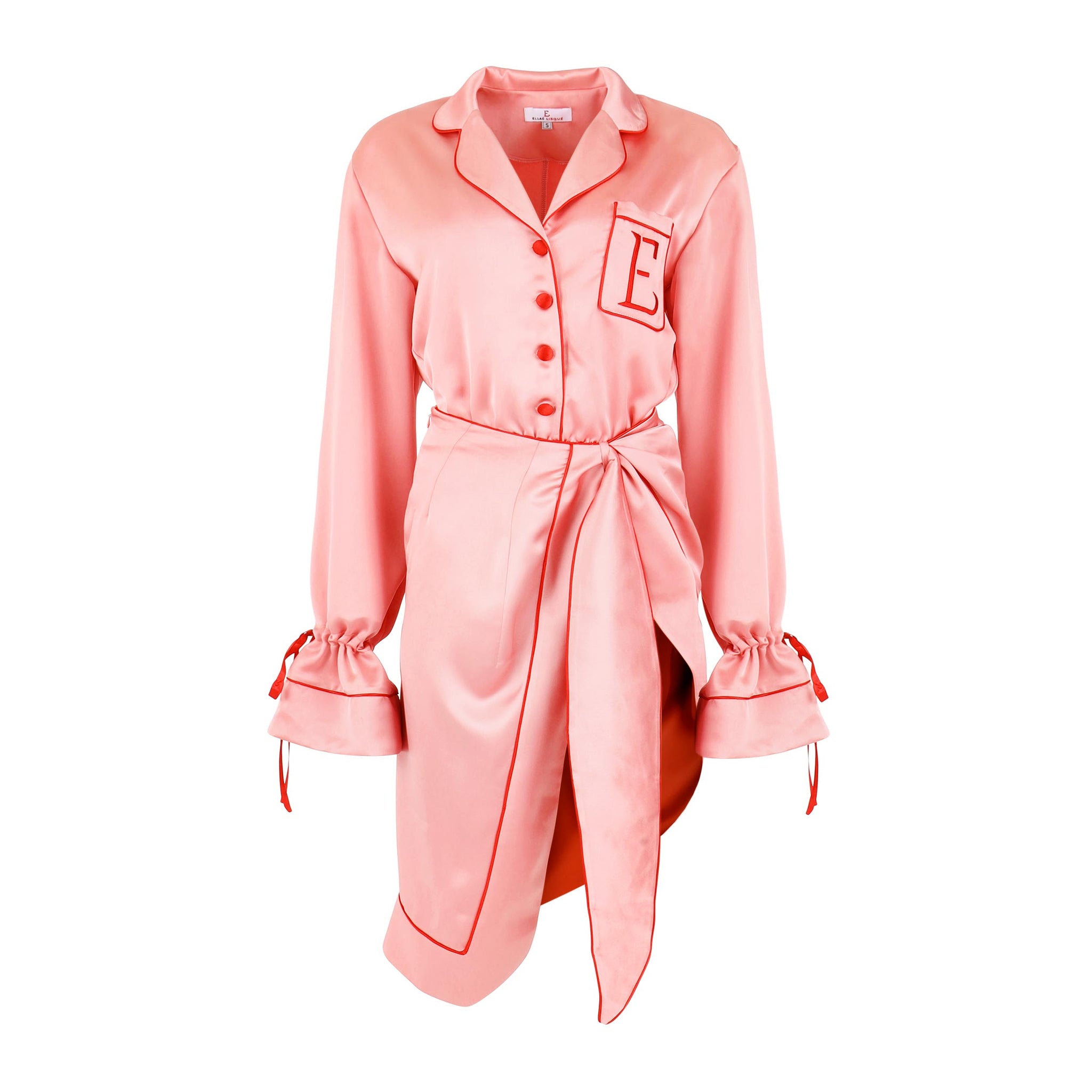 Date Night With Bae - Pink Satin Set