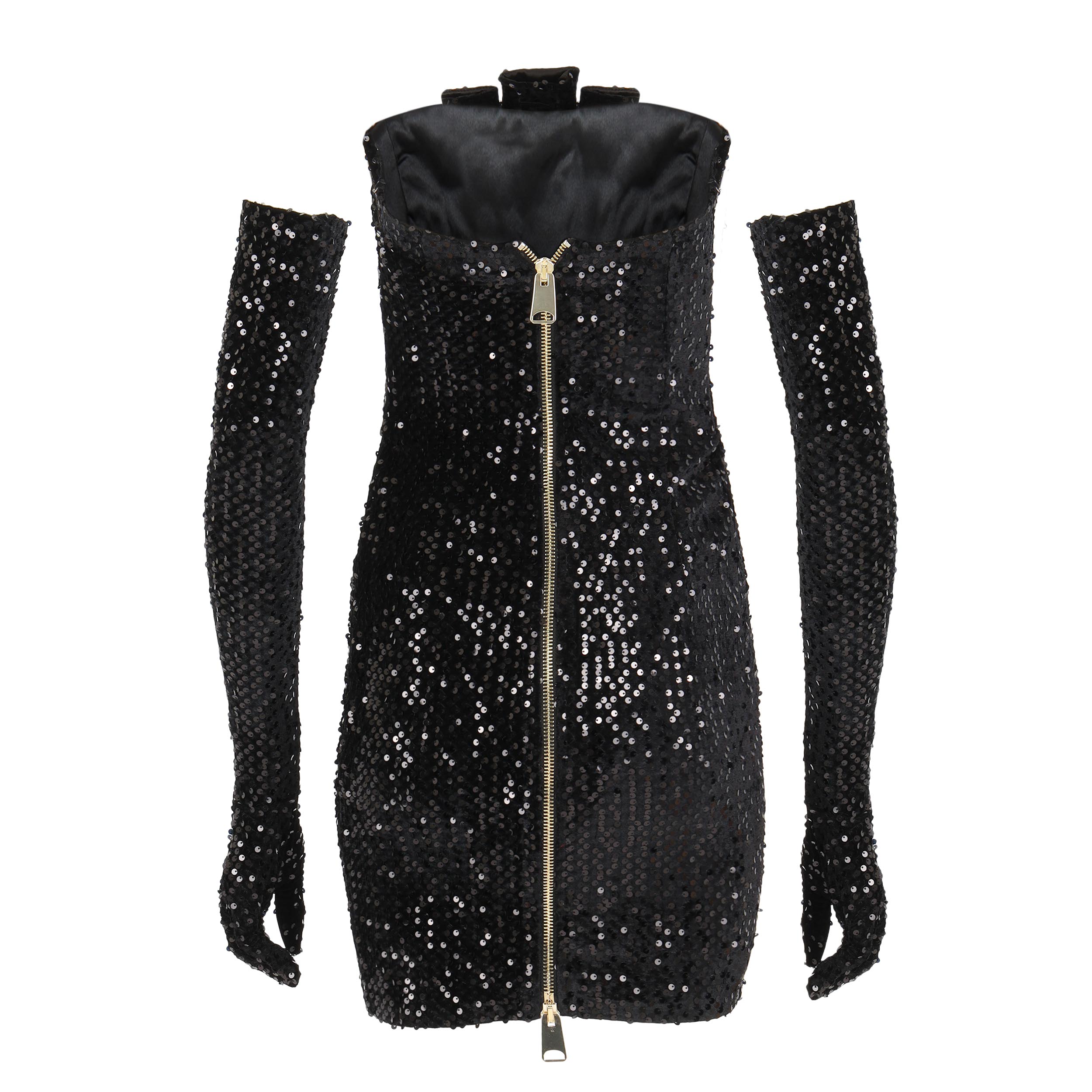 Hourglass Black Sequin Dress Clothing Ellaé Lisqué