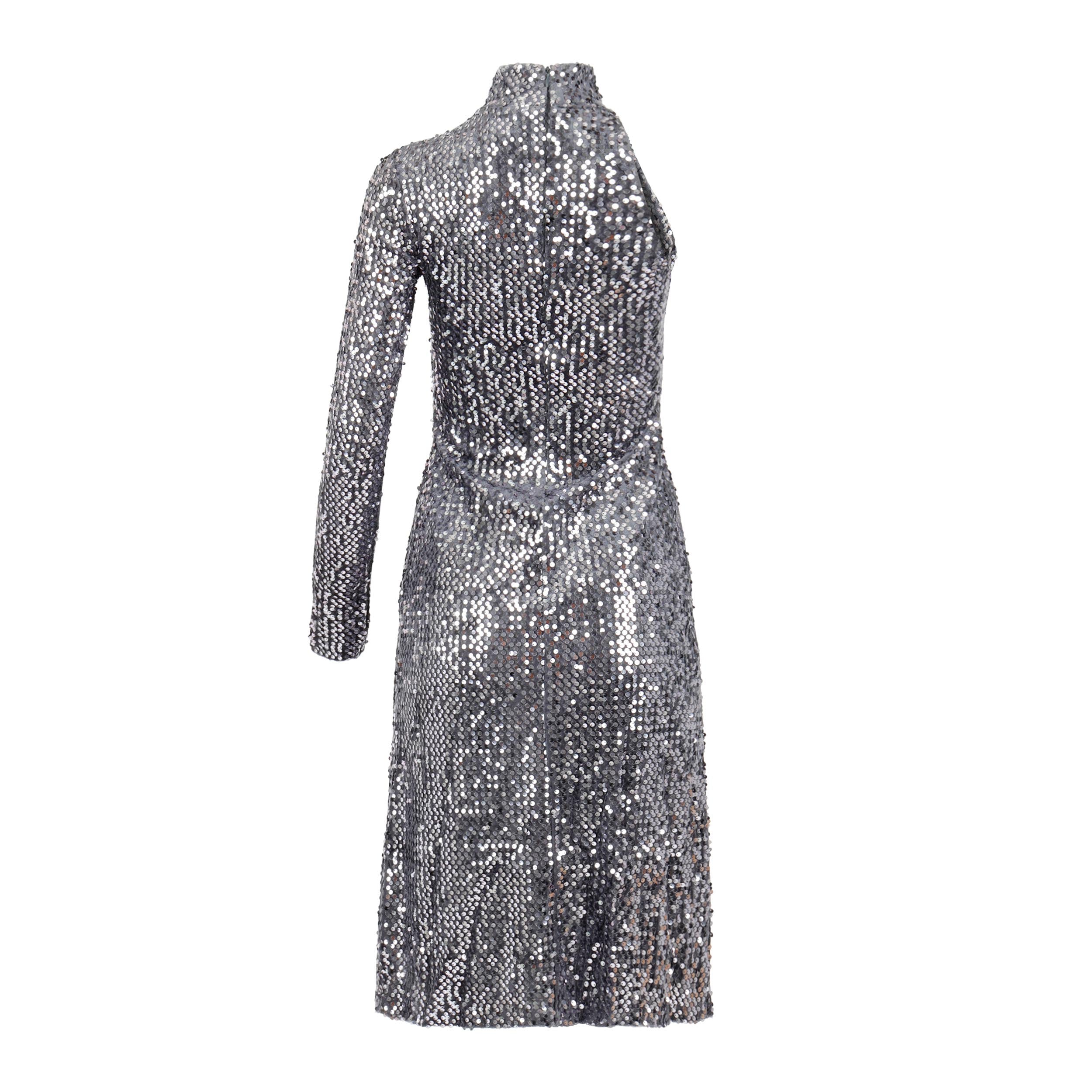 Classyana Gray Sequin Dress Clothing Ellaé Lisqué