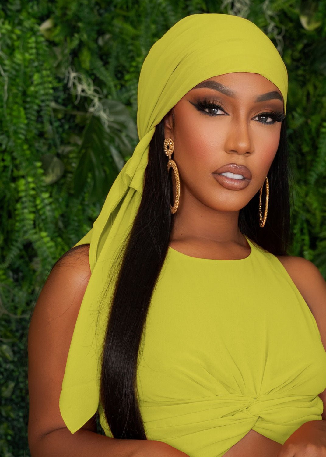 Glam Vacay Green Scarf Apparel & Accessories Ellaé Lisqué