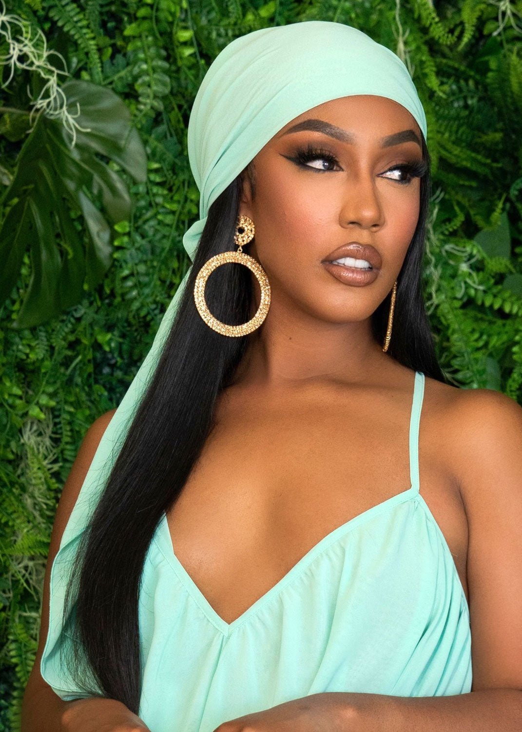 Glam Vacay Mint Blue Scarf Apparel & Accessories Ellaé Lisqué